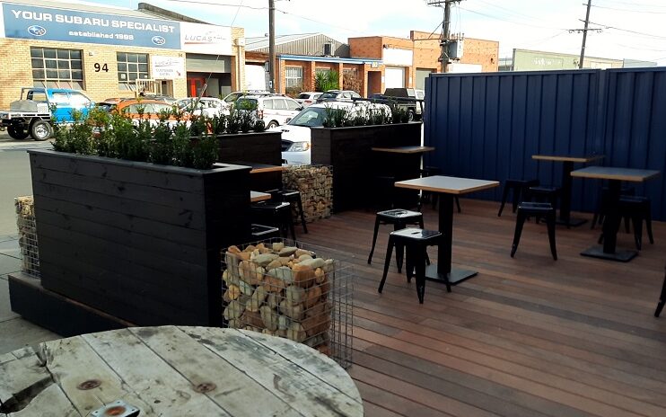 Industria Cafe outdoor dining