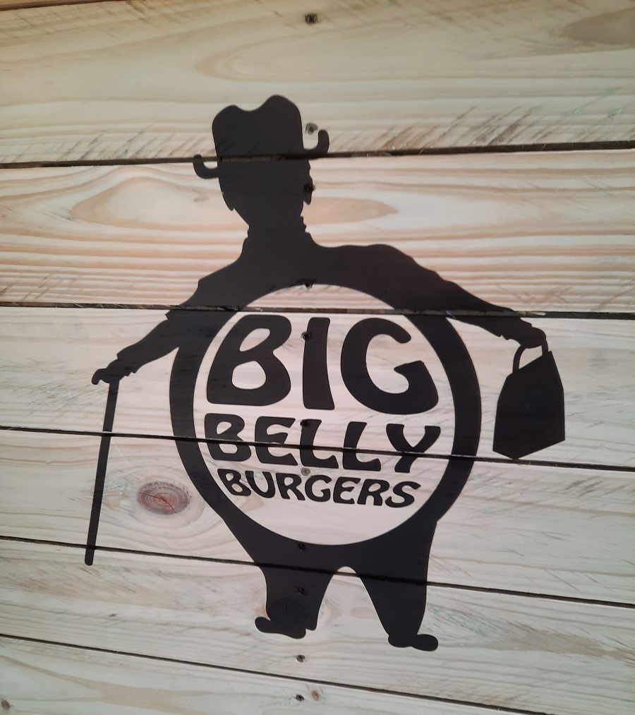 big belly planter box sprayed logo